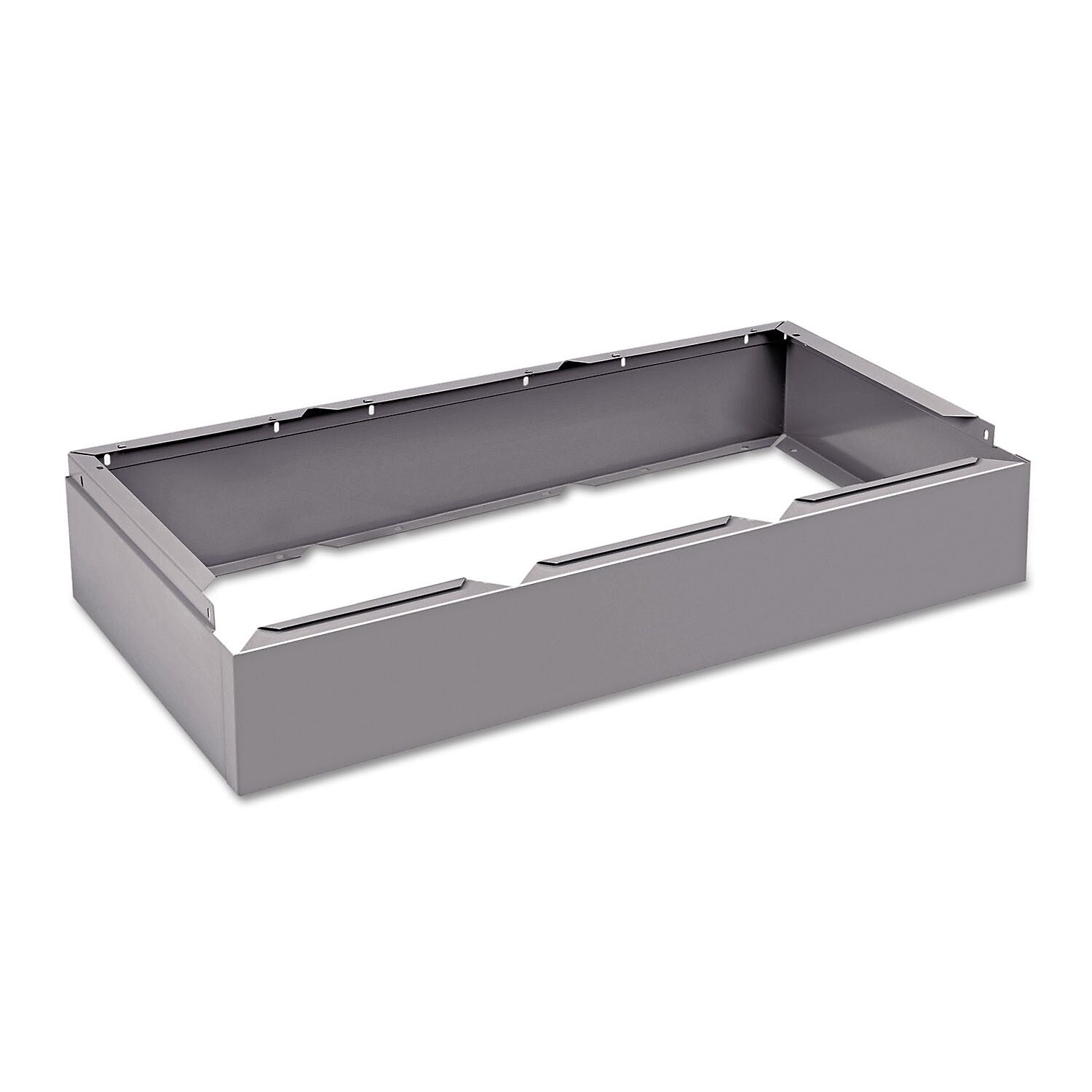 Tennsco Optional Locker Base, 36" x 6", Medium Gray (CLB3618MG)