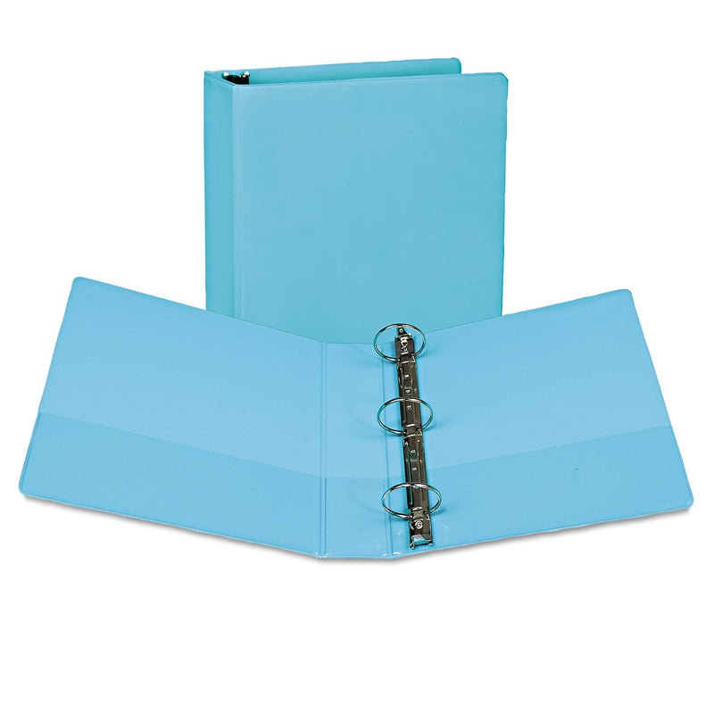 Samsill Fashion 2" 3-Ring Non-View Binders, Turquoise, 2/Pack (SAMU86677)