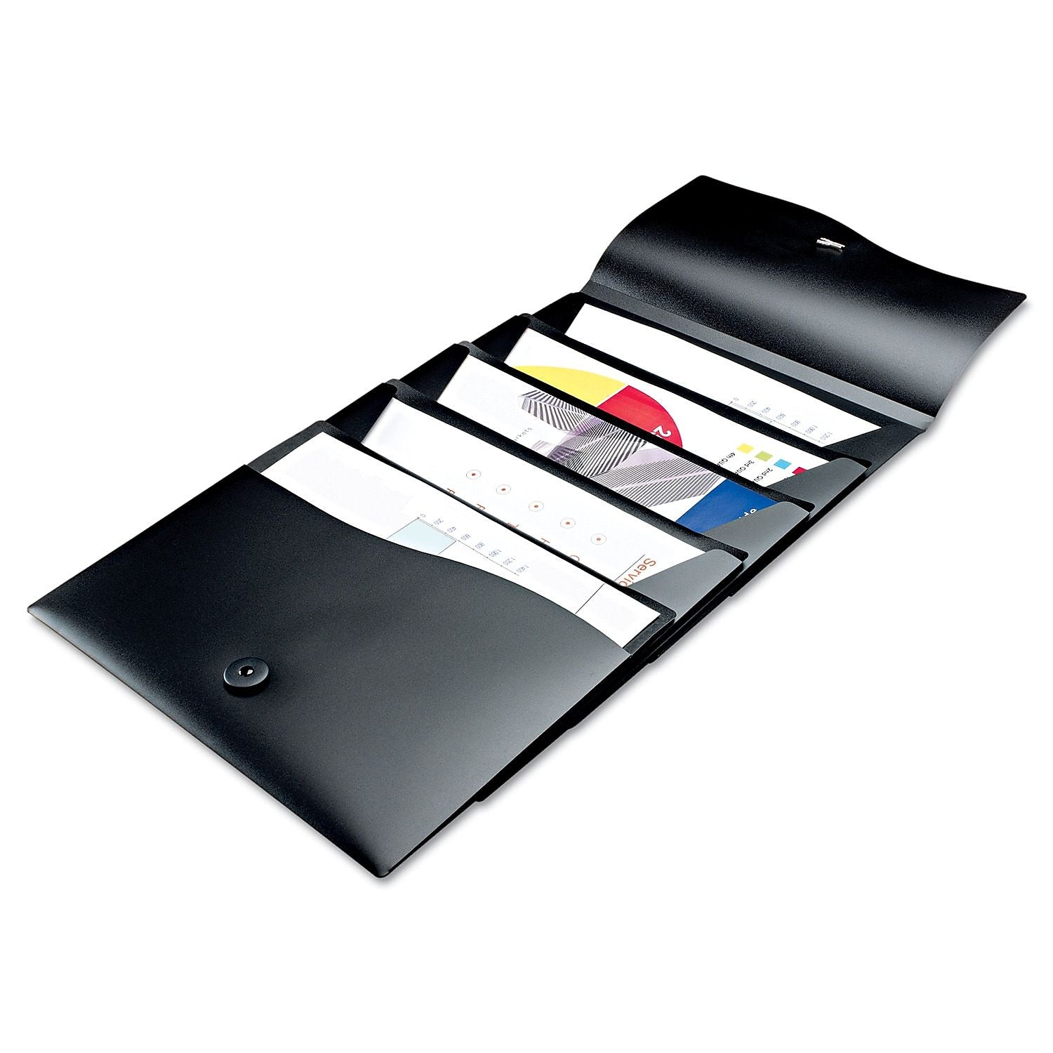 Avery®, Slide and View Expanding File, Black, 8 1/2" x 11", (73517)