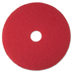 3M Red Buffer Floor Pads 5100, 14 in, Red (MCO 08389)