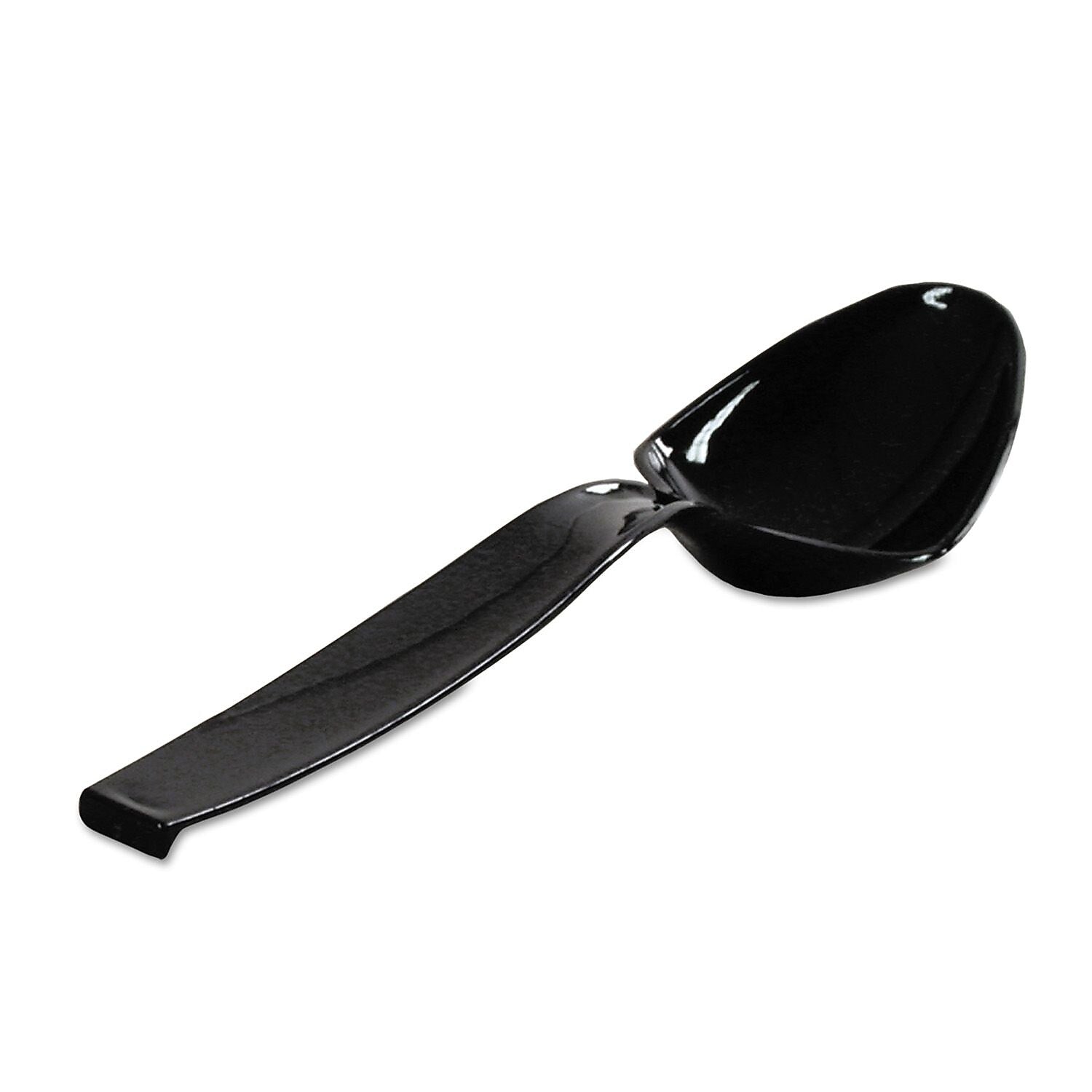 WNA Caterline® 9" Serving Utensils, Plastic, Spoon, Black, 144/Carton (WNA A7SPBL)