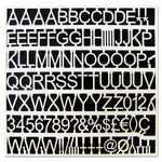MasterVision Plastic Letters, Numbers & Symbols, White, 1", 270/Pack (BVCCAR1002)
