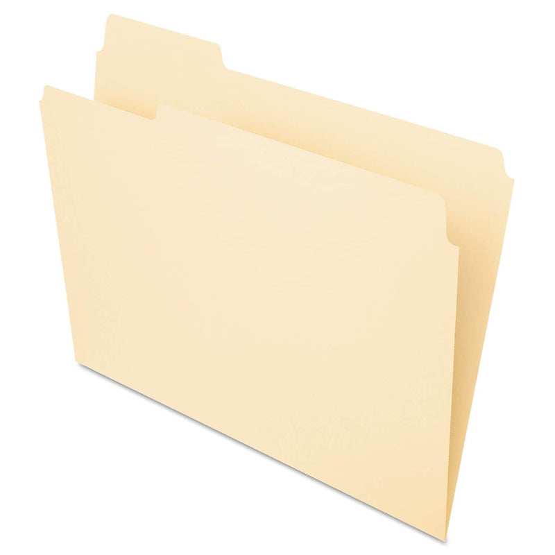 Pendaflex Essentials File Folder, 3 Tab, Letter Size, Manila, 100/Box (PFX 752 1/3-1)