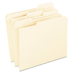 Pendaflex Recycled File Folder, 1/3-Cut Tab, Assorted, Letter Size, Manila, 100/Box (R752 1/3)