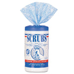SCRUBS® Hand Cleaner Towels, Wet Wipes, Blue/White, 30/Roll, Each (42230)