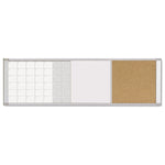 MasterVision Magnetic Calendar Combo Board, White, 18" X 48" X 3/4" (XA429993700)