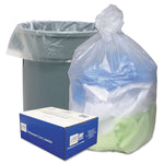 Ultra Plus® Can Liners Trash Bags, 11 microns Thickness, Natural, 33 gal, 500/Carton (WHD4011)
