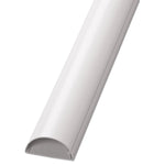 D-Line Decorative Desk Cord Cover, Cord Concealer, 60", White (R5FT5025W)
