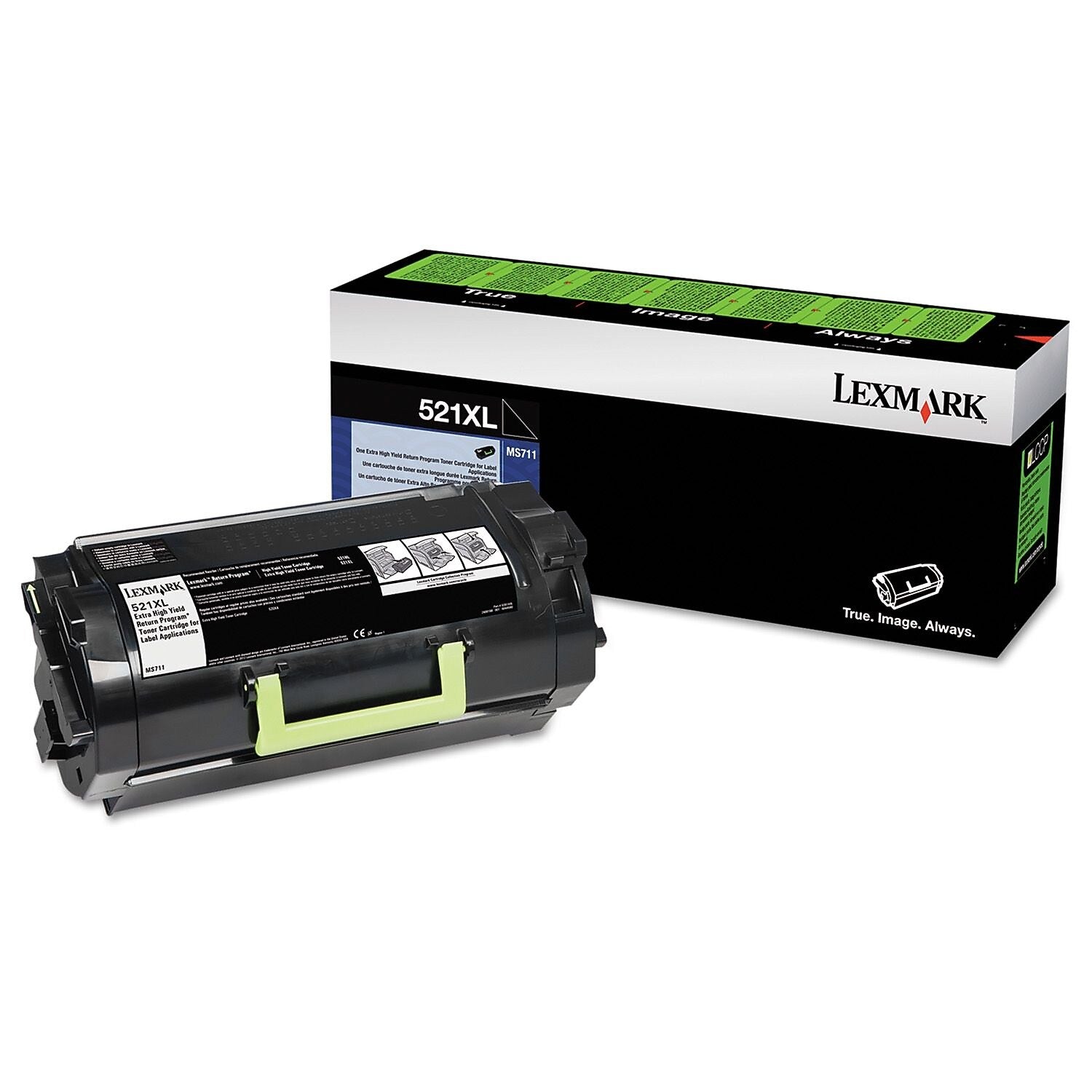 Lexmark 52D1X0L (531XL) Extra High-Yield Toner, 45000 Page-Yield, Black