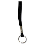 Advantus 36" Deluxe Neck Lanyard, Ring Style, Black, 24/Box (AVT75423)