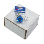 Advantus Retractable ID Card Reels with Belt Clip, 30", Translucent Blue, 12/Box (AVT75427)