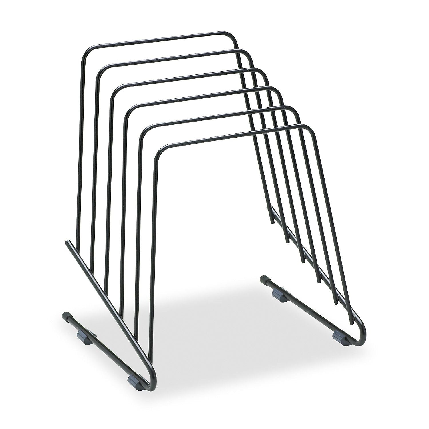 Fellowes®,  Wire Step File II,  5 Comp,  Steel,  7 1/4 x 6 x 8 1/4,  Black,  Each (69712)