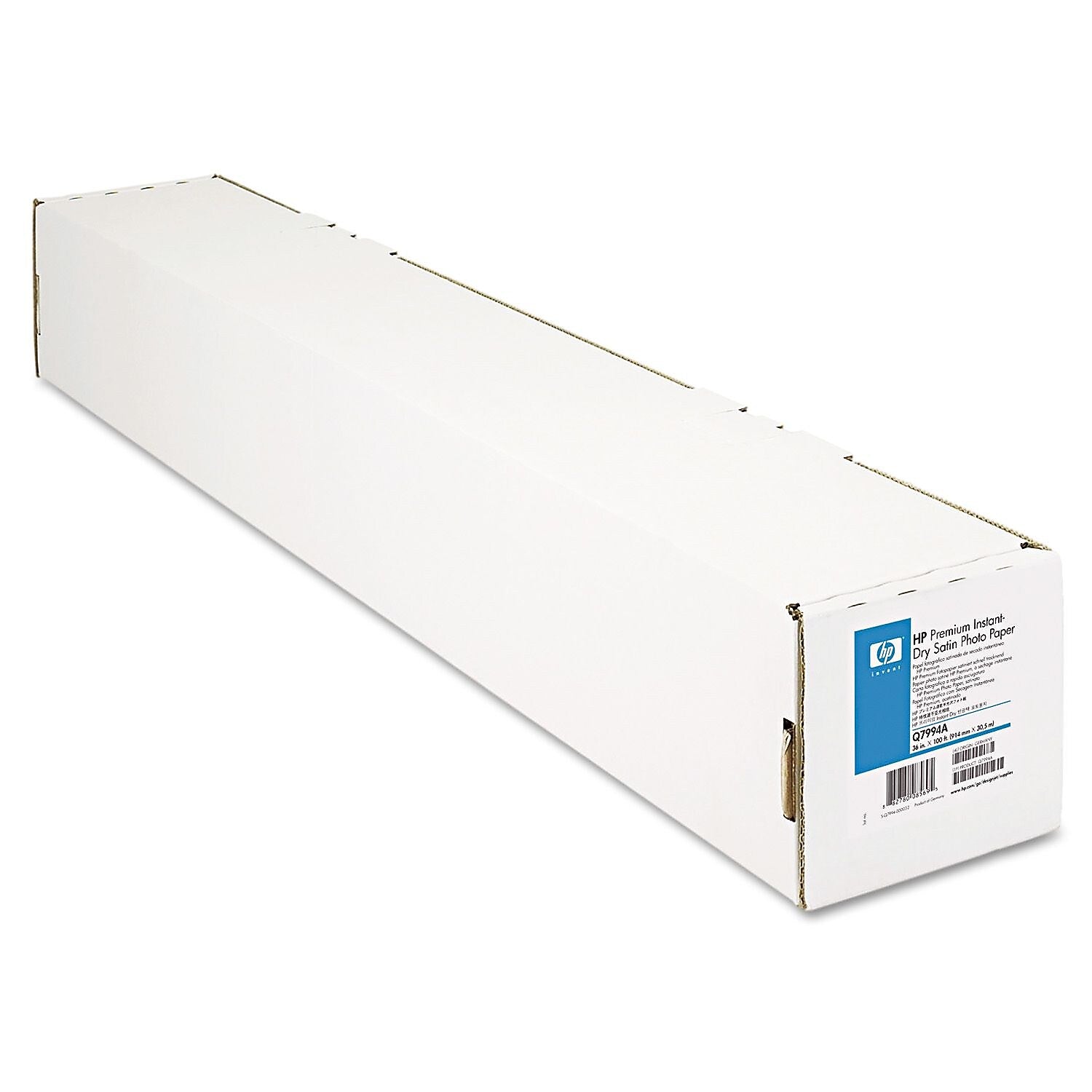 HP Premium Instant-Dry Wide Format Coated Bond Paper, 36" x 100', Satin Finish (HEWQ7994A)