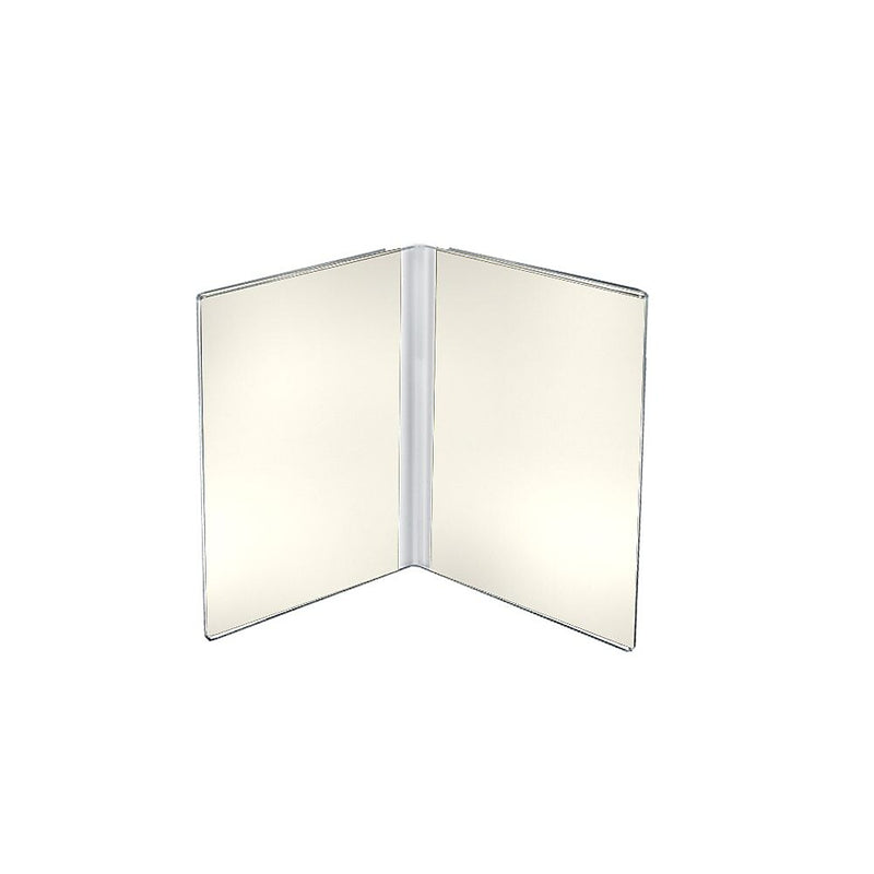 Azar Sign Holder, 10" x 10", Vertical, Table Top, Clear, Acrylic, 10/Pack (107722-10PK)