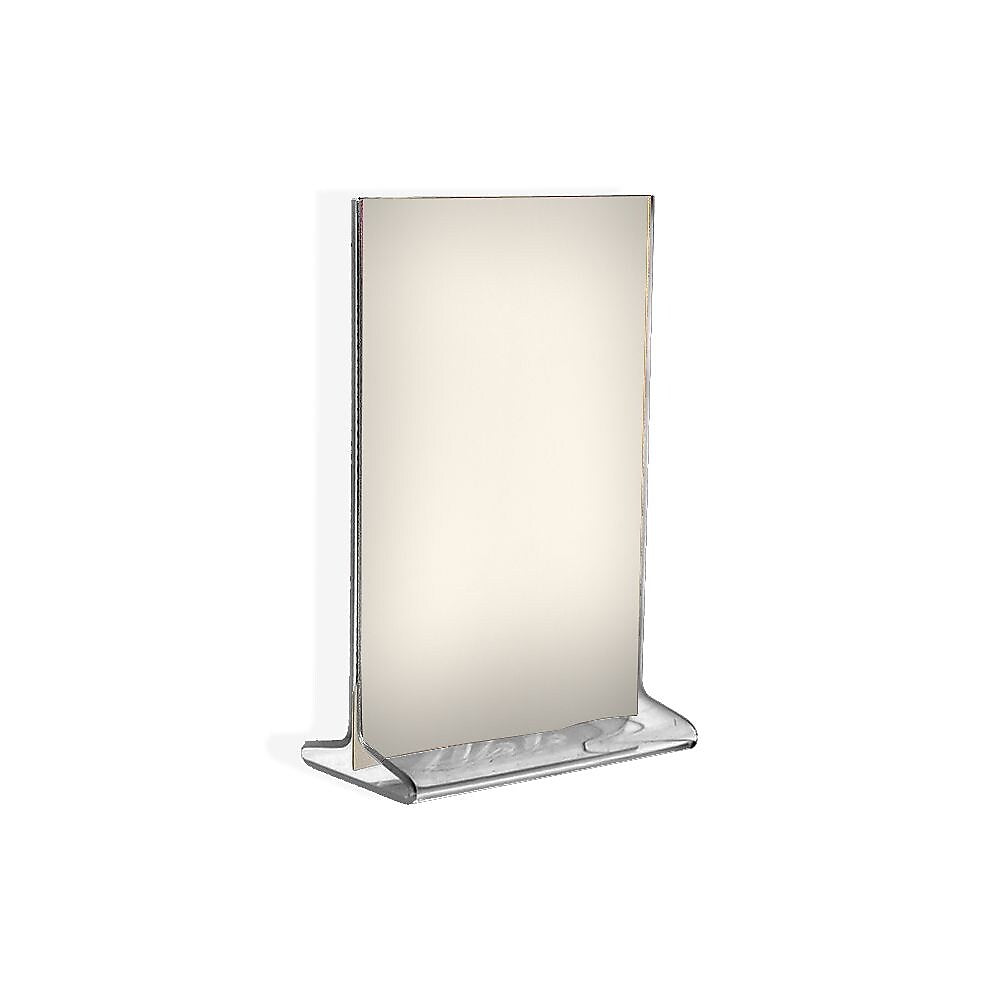 Azar Sign Holder, 4" x 6", Vertical, Table Top, Clear, Acrylic, 10/Pack (142726)