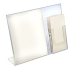 Azar Sign Holder, 14" x 11", Vertical, Table Top, Clear, Acrylic, 2/Pack (252056-2-PACK)