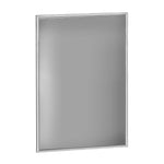 Azar Poster Holder, 24" x 36", Wall Mounted, Silver, Aluminum (300224-SLV)