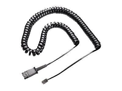 Poly U10P-S Quick Disconnect to Modular Cord Adapter Cable, Black (784S0AA)