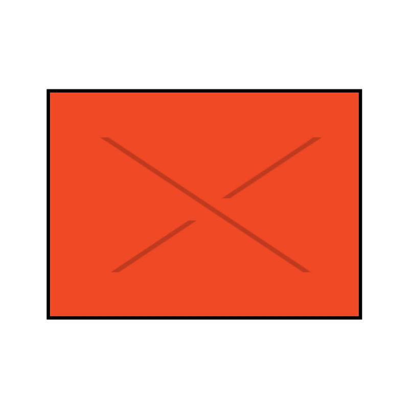 Garvey Labels, Fluorescent Red (1812-03050)