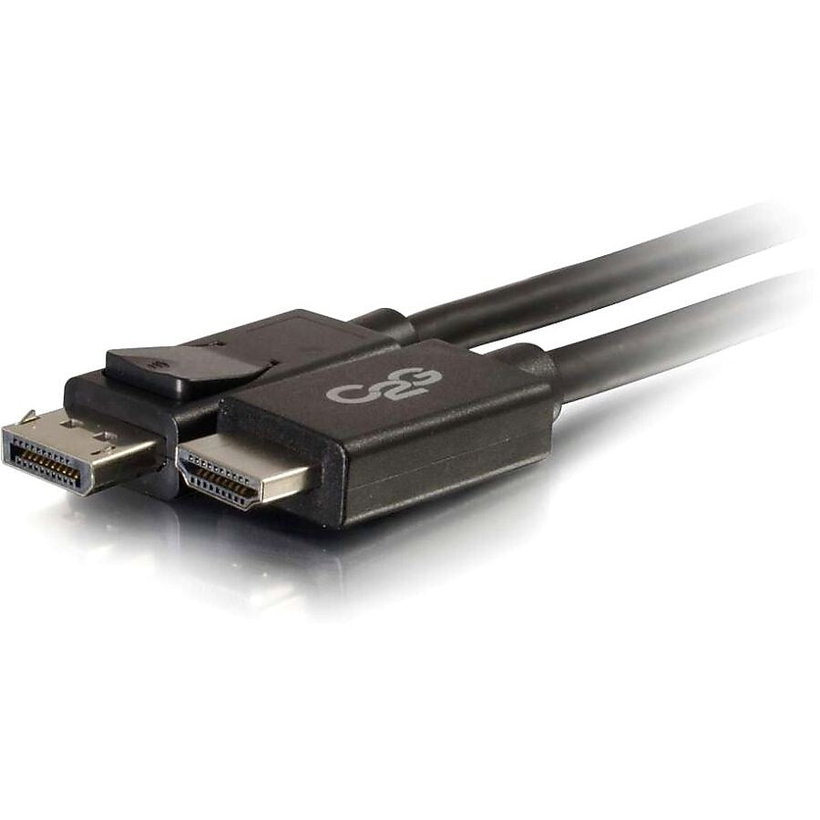 C2G® 54325 3' DisplayPort to HDMI Male/Male Adapter Cable, Black