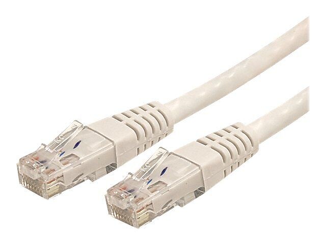 StarTech C6PATCH20WH 20ft Cat-6 White Molded RJ45 UTP Gigabit Patch Cable
