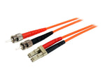StarTech FIBLCST1 1m Multimode 62.5/125 Duplex Fiber Patch Cable LC to ST