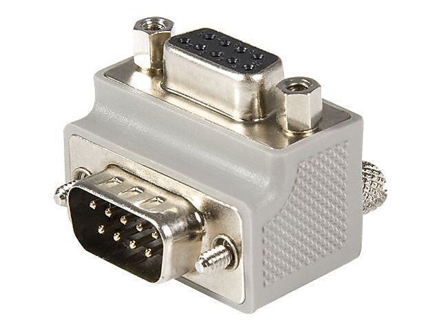 StarTech GC99MFRA2 Right Angle DB9 to DB9 Serial Cable Adapter Type 2, M/F