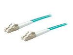 AddOn ADD-LC-LC-10M5OM4 32.8' Laser Optimized Multi Mode Fiber Duplex LC/LC OM4 Patch Cable, Aqua