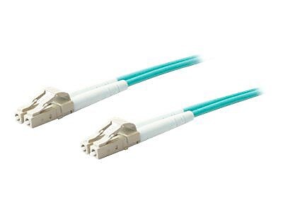 AddOn ADD-LC-LC-10M5OM4 32.8' Laser Optimized Multi Mode Fiber Duplex LC/LC OM4 Patch Cable, Aqua
