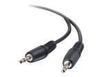 C2G 40413 6' 3.5mm Stereo Male/Female Audio Cable, Black