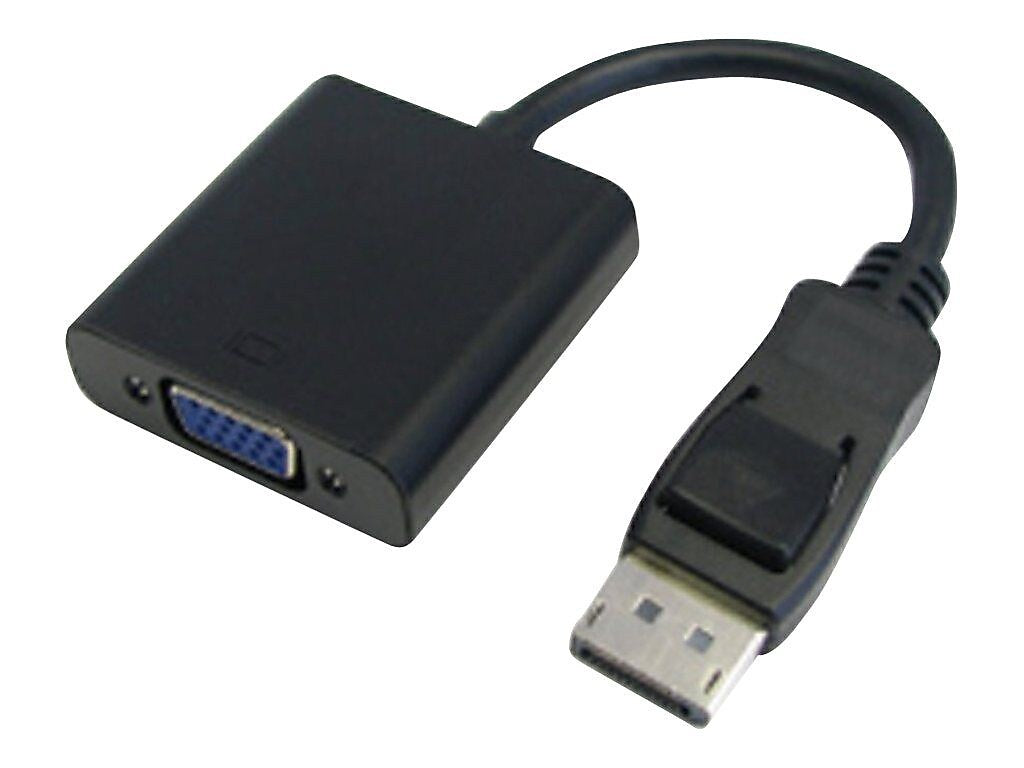 4XEM 4XDPMVGAFA10 1' DisplayPort/VGA Audio/Video Cable, Black