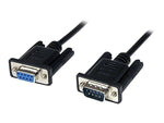 StarTech 2m Black DB9 RS232 Serial Null Modem Cable F/M (SCNM9FM2MBK)