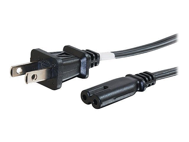C2G 2-Slot Non-Polarized, Power Cable, 6 Ft