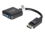 C2G 54323 8" DisplayPort to VGA Male/Female Active Converter Adapter, Black