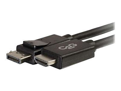 C2G® 54325 3' DisplayPort to HDMI Male/Male Adapter Cable, Black