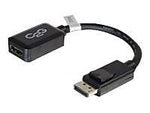 C2G 54322 8" DisplayPort to HDMI Male/Female Converter Adapter, Black