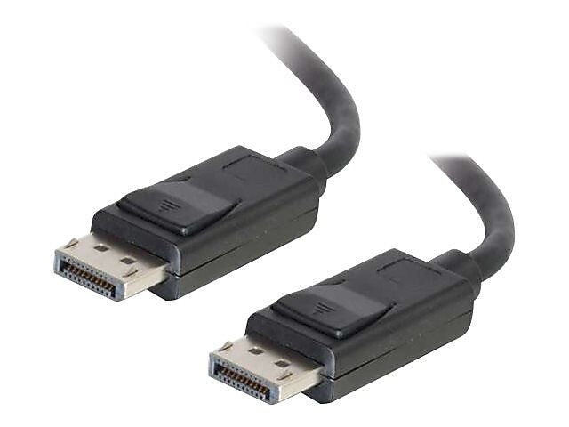 C2G 54402 10' DisplayPort Male/Male Cable with Latches, Black