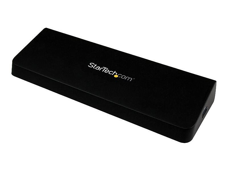 StarTech®  Universal USB 3.0 4K Laptop Docking Station w/4K DisplayPort™, USB Fast-Charge Port, GbE to DP/HDMI® Dual Video