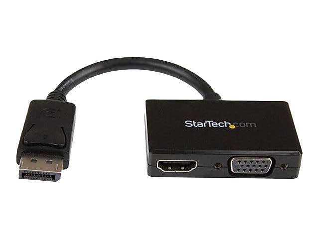 StarTech  DP2HDVGA Travel A/V Adapter, 2-in-1 DisplayPort to HDMI or VGA