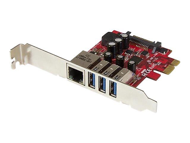 StarTech  3-Port PCI Express USB 3.0 Card and Gigabit Ethernet