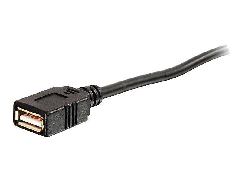 C2G® 25' USB Type A Male To Female Active Extension Cable, Black