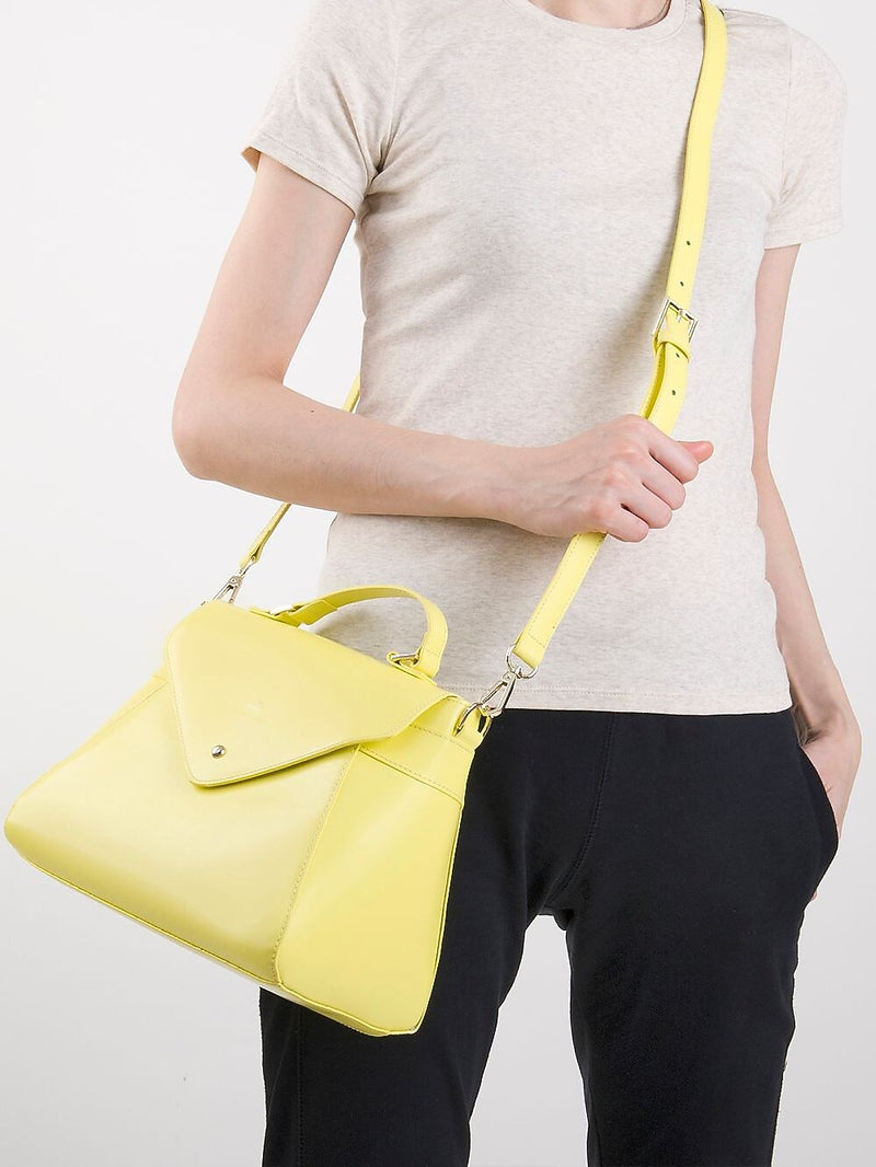 Paperthinks Genuine Leather Shoulder Bag, Limone (PT06580)