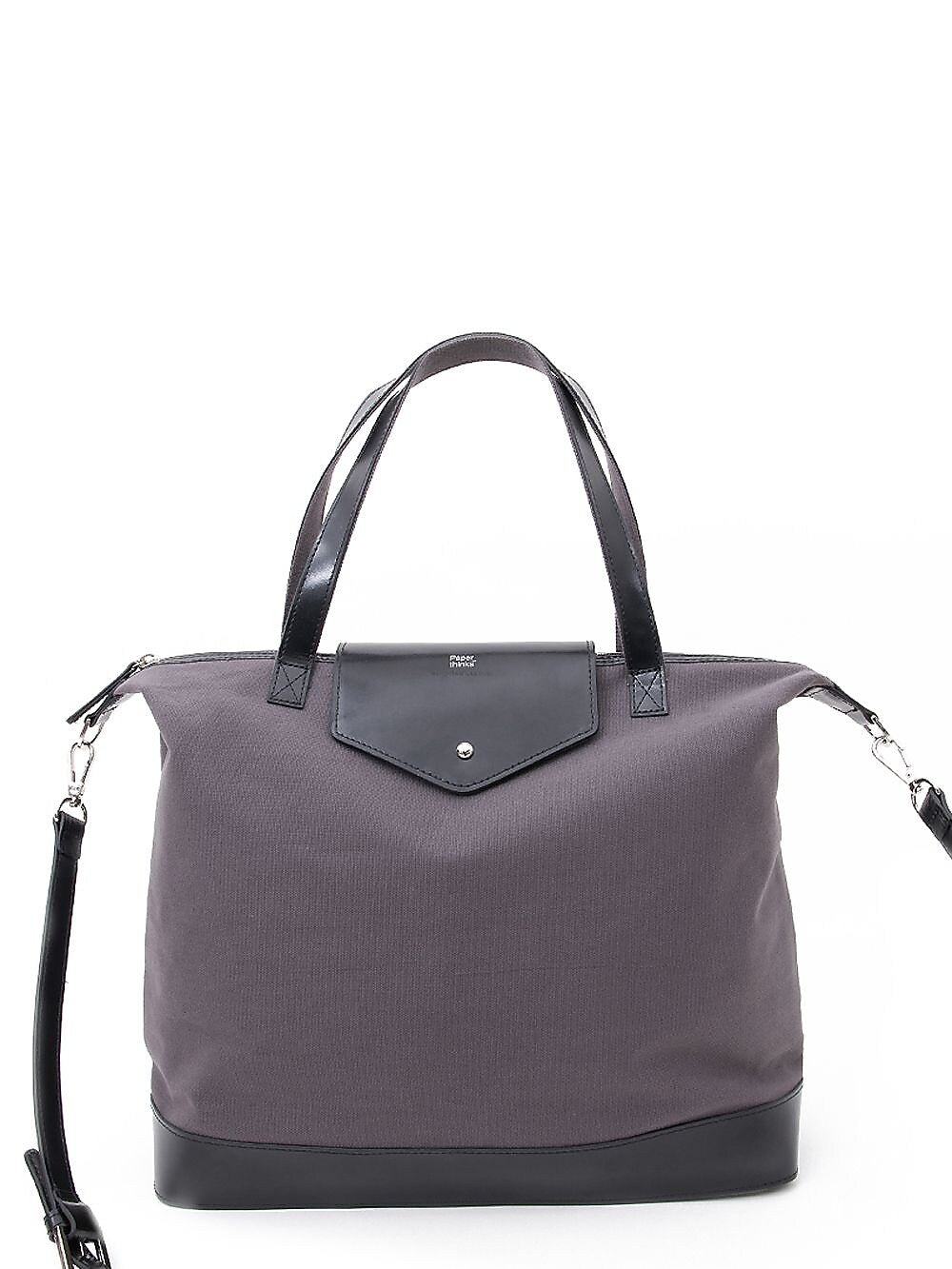 Paperthinks Charcoal Canvas Envelope Bag