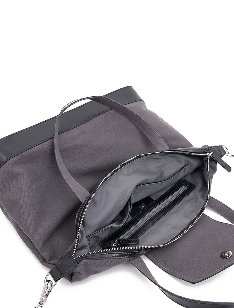 Paperthinks Charcoal Canvas Envelope Bag