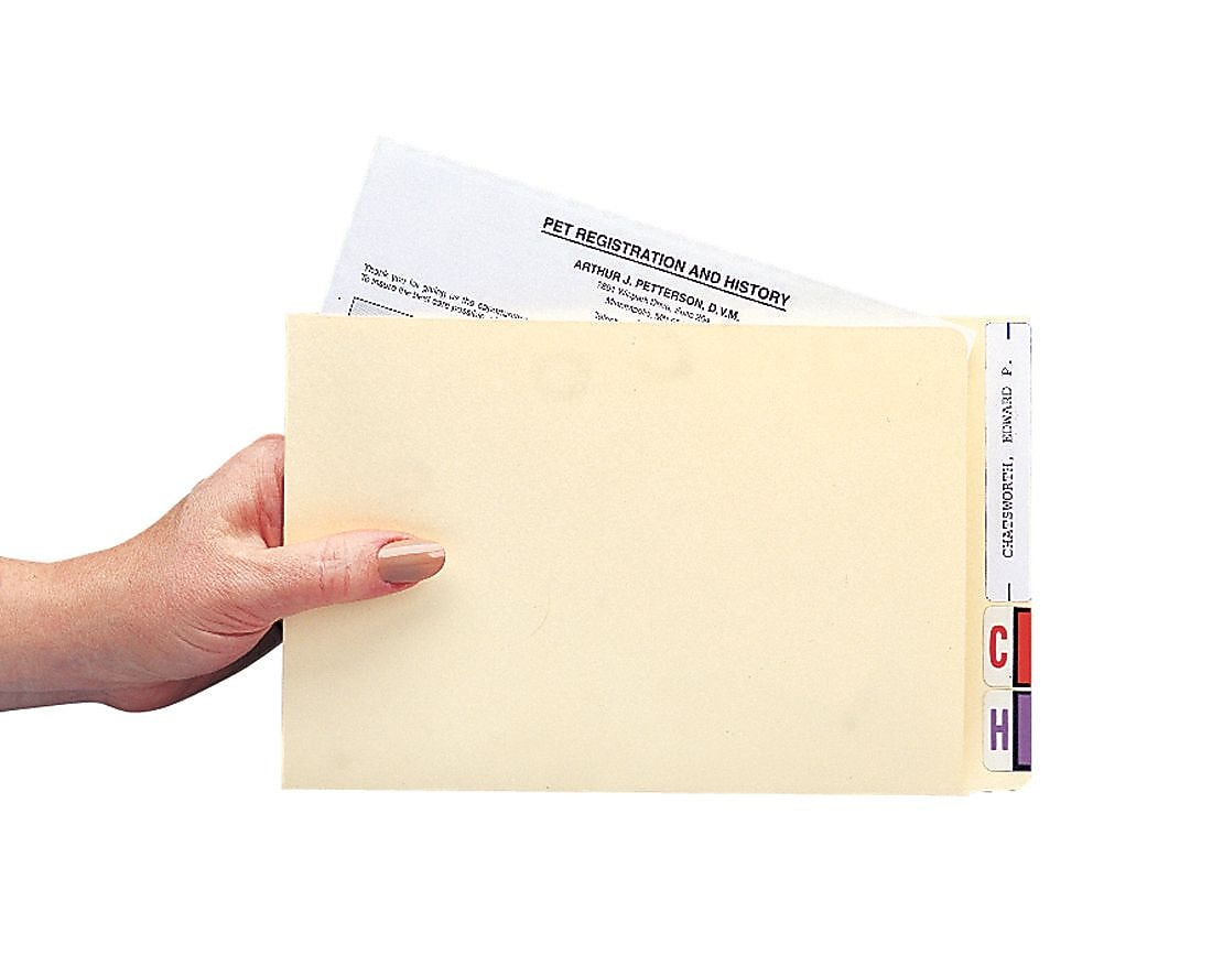 Medical Arts Press File Pocket, Compact Size Manila, 100/Box (51453)