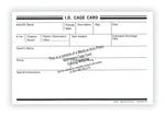 Medical Arts Press Vet Cage Card, Track Post-surgical Care or Boarding, 250/Pack (20354)