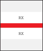 Medical Arts Press® Standard Preprinted Chart Divider Tabs; RX, Red