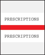 Medical Arts Press® Standard Preprinted Chart Divider Tabs; Prescriptions, Red