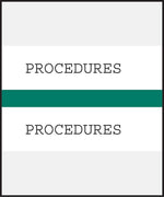 Medical Arts Press® Standard Preprinted Chart Divider Tabs; Procedures, Dark Green