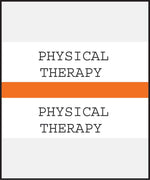 Medical Arts Press® Standard Preprinted Chart Divider Tabs; Physical Therapy, Orange